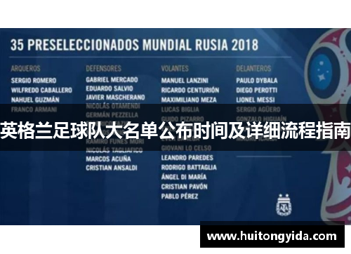 英格兰足球队大名单公布时间及详细流程指南